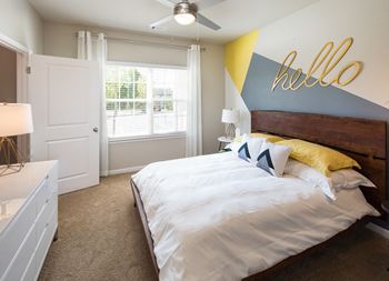Frieze carpeted bedrooms
